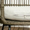 Tuinmeubelset 5 delig rattan zitgroep met kussens 2 stoelen 2 salontafels 1 dubbele sofa balkonmeubilair in boho stijl voor 4 personen alu bruin 8