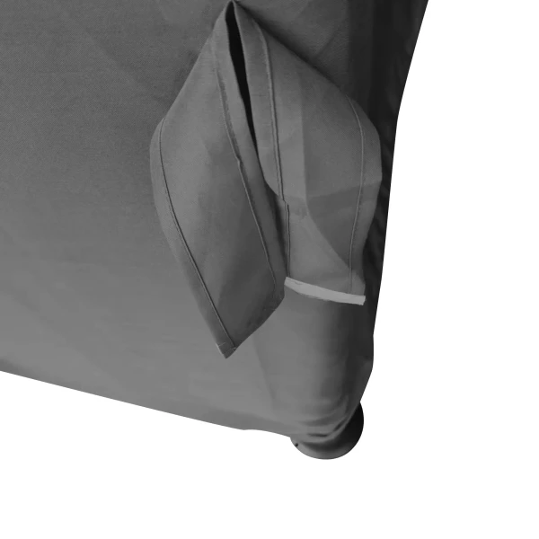 Tuinpaviljoen, 2,96 x 2,96 m, met dubbel dak, 4 zijpanelen muggennet, feesttent partytent aluminium polyester 9