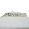 Tuinpaviljoen 3x3m met 4 zijwanden, weerbestendige tuintent van metaal en polyester, crèmewit voor tuinfeesten 9