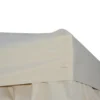 Tuinpaviljoen paviljoen ca. 3 x 3 m dubbeldak partytent feesttent 4 x dubbel zijpanelen waterdicht uv bescherming metaal polyester crème 9