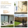 Tuinschommel voor 2 personen, schommelbank van massief hout, hangbank voor patio terras achtertuin, 117 x 69 x 60 cm, rustiek ontwerp 8