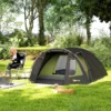 Tunnel tent voor 4 personen licht, stabiel waterdicht uv 50+ camping tent met luifel dubbele deur venster, grondzeil familie tent met 3000mm waterkolom tent voor camping reis trekking tuin 2