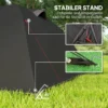 Tunnel tent voor 4 personen licht, stabiel waterdicht uv 50+ camping tent met luifel dubbele deur venster, grondzeil familie tent met 3000mm waterkolom tent voor camping reis trekking tuin 7