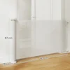 Uitschuifbaar trapbeschermingshek 0 136cm 87 cm hoog deurbeschermingshek trapbeschermingsrooster afscheidingshek traphek voor huisdieren deurhek beschermingshek geschikt voor trappen deuren binnen & buiten 4