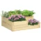 Verhoogd bed 3 traps plantenbed bloembak kruidenbed plantentrap gemaakt van sparrenhout in natuurlijke kleur voor tuin & balkon 1