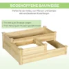 Verhoogd bed 3 traps plantenbed bloembak kruidenbed plantentrap gemaakt van sparrenhout in natuurlijke kleur voor tuin & balkon 6