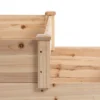 Verhoogd bed 3 traps plantenbed kruidenbed bloementrap voor balkon & tuin van natuurlijk sparrenhout 124x124x56 cm 10