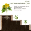 Verhoogd bed 3 traps plantenbed kruidenbed bloementrap voor balkon & tuin van natuurlijk sparrenhout 124x124x56 cm 6