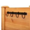 Verhoogd kruidenbed plantenbak van hout met afvoergat & haak, bloembak op poten 124x60x81 cm in natuurlijke kleur 10