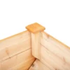 Verhoogd kruidenbed plantenbak van hout met afvoergat & haak, bloembak op poten 124x60x81 cm in natuurlijke kleur 9