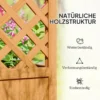 Verhoogde plantenbak met klimrek, gebogen dak trellis plantenbak hout, tuin trellis 83x36x145cm voor tuin balkon terras, bloempot voor klimplanten mandplanten, bloemen 6