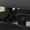 Verstelbare pianokruk met opbergruimte, pianobank tot 220 kg belastbaar, kunstleer, zwart, 105 x 37 x 48 58 cm 10