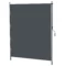 Verticale zonwering 200 x 292 cm, verticaal intrekbaar met verstelbare zonwering van aluminium, grijs voor terras & balkon 1