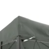 Vervangend paviljoendak voor metalen tuinpaviljoen, partytent, tuintent polyester 3x4m donkergrijs 9