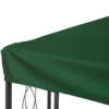 Vervangend paviljoendak voor tuinpaviljoen, polyester, 3x4m, groen 10