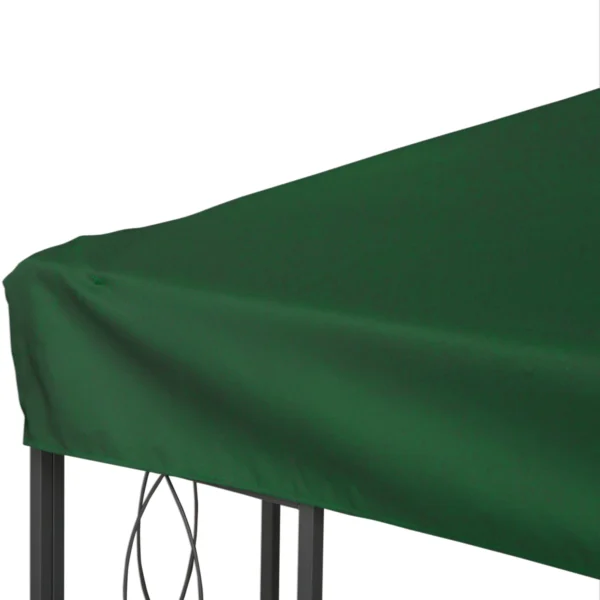 Vervangend paviljoendak voor tuinpaviljoen, polyester, 3x4m, groen 10