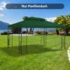 Vervangend paviljoendak voor tuinpaviljoen, polyester, 3x4m, groen 2