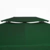 Vervangend paviljoendak voor tuinpaviljoen, polyester, 3x4m, groen 9