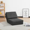 Vloersofa inklapbaar slaapfauteuil vloerstoel 5 standen verstelbaar inklapbare stoel slaapbank slaapbank enkelsofa donkergrijs 61 x 73 x 58 cm 2