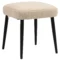 Voetenbankje vierkante zithocker make up krukje kasjmier look met stalen poten voor woonkamer slaapkamer beige 42x42x47cm 1