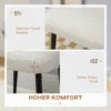 Voetenbankje vierkante zithocker make up krukje kasjmier look met stalen poten voor woonkamer slaapkamer crème 42x42x47cm 5