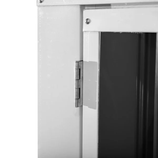 Vuilnisbakbox afsluitbare opbergbox voor 2 vuilnisbakken staal 178,5 x 104,5 x 128,5/113 cm zwart 10