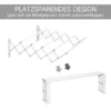 Wanddroger 57,5cm ruimtebesparend wasrek voor binnen en buiten metaal in wit 63,5 x 60 x 20 cm 6