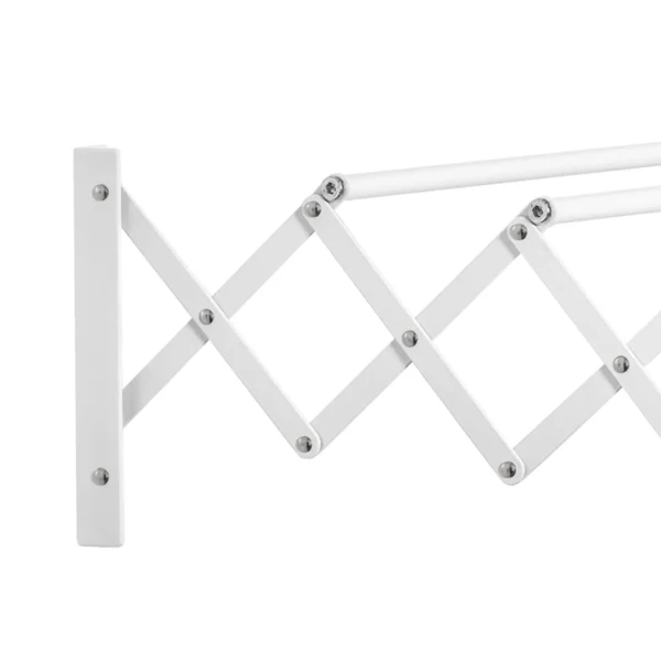 Wanddroger 57,5cm ruimtebesparend wasrek voor binnen en buiten metaal in wit 63,5 x 60 x 20 cm 9