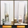 Wandspiegel met led 2 in 1 staande spiegel volledige lichaamsspiegel aluminium frame voor slaapkamer verlichting zilver goud 5