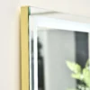 Wandspiegel met led 2 in 1 staande spiegel volledige lichaamsspiegel aluminium frame voor slaapkamer verlichting zilver goud 9