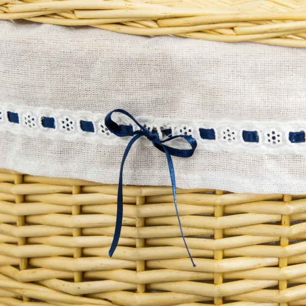 Wasmand met deksel van wilg 100l 51x38x57cm natuur wasbox voor slaapkamer & badkamer 9
