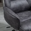 Xxl bureaustoel, ergonomische bureaustoel met kantelfunctie, in hoogte verstelbaar, tot 120kg belastbaar, grijs 10