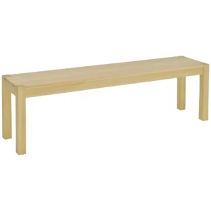 Zitbank 3 zits houten bank eetbank in landelijke stijl gemaakt van grenenhout tot 330 kg belastbaar natuur 150 x 33 x 45 cm voor keuken & eetkamer 1