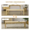 Zitbank 3 zits houten bank eetbank in landelijke stijl gemaakt van grenenhout tot 330 kg belastbaar natuur 150 x 33 x 45 cm voor keuken & eetkamer 7