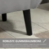 Zitbank grijs moderne kistbank met opslagruimte van fluweelachtig polyester en rubberhout met armleuningen 118x42x66cm voor hal en woonkamer 6