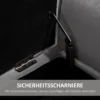 Zitbank grijs moderne kistbank met opslagruimte van fluweelachtig polyester en rubberhout met armleuningen 118x42x66cm voor hal en woonkamer 8