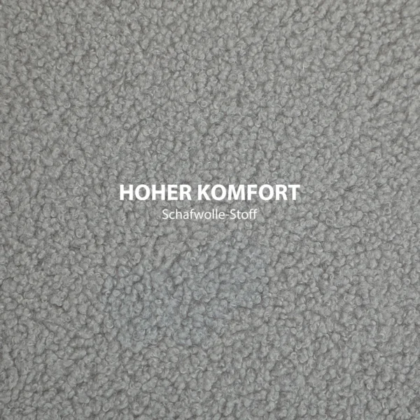 Zitkruk ottomaan met opbergruimte ronde gestoffeerde kruk met klapdeksel, houten poten, modern, voor woonkamer, slaapkamer, grijs, Ø56 x 42 cm 7