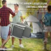 Zonneligstoel opvouwbare tuinligstoel met verstelbare voetsteun & rugleuning in donkergrijs voor tuin & terras 7