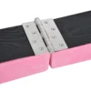 Zwevende balk 210 cm opvouwbare gymnastiekbalk voor binnen & buiten, balanceerbalk tot 120 kg, roze 10