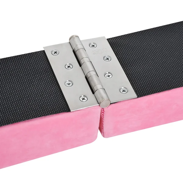 Zwevende balk 210 cm opvouwbare gymnastiekbalk voor binnen & buiten, balanceerbalk tot 120 kg, roze 10