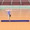 Zwevende balk opvouwbare turnbalk voor binnen en buiten, 210 cm, tot 120 kg, blauw, ideaal voor gymnastiek & training 2