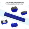 Zwevende balk opvouwbare turnbalk voor binnen en buiten, 210 cm, tot 120 kg, blauw, ideaal voor gymnastiek & training 6
