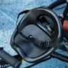 6 in 1 dreirad mit schubstange, kinderdreirad mit abnehmbarem sonnendach, kissen, laufrad mit 5 punkt sicherheitsgurt, korb, becherhalter, für 1 5 jahre kinder, dunkelblau 9