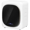 Afvoerdroger 4 kg wasdroger met desinfectie, ontgeuring, slimme modus, droger met roestvrijstalen bak, voorlader, voor appartement, huis, campers, wit 1