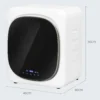 Afvoerdroger 4 kg wasdroger met desinfectie, ontgeuring, slimme modus, droger met roestvrijstalen bak, voorlader, voor appartement, huis, campers, wit 4