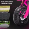 Aiyaplay 12v elektrische kinder motorfiets, kinderfiets met trainingswielen, tot 3 km/u, elektrische motorfiets met claxon en startgeluid, kinderrijtuig voor 3 8 jaar oude kinderen, max. 30 kg, roze 8