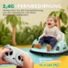 Aiyaplay 12v kinder autoscooter met 2,4 g afstandsbediening, elektrische bumper met muziek en lichtjes, 2 km/u, kinder elektrische auto met 360° rotatie, voor 1,5 5 jaar, groen 7