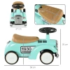Aiyaplay kinder rutschauto, kinderfahrzeug met opbergruimte, kinderauto, rutscherfahrzeug met kantelbeveiliging, rutscher voor 1 3 jaar kinderen, groen, 58 x 27 x 35 cm 4