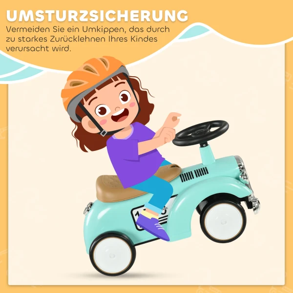 Aiyaplay kinder rutschauto, kinderfahrzeug met opbergruimte, kinderauto, rutscherfahrzeug met kantelbeveiliging, rutscher voor 1 3 jaar kinderen, groen, 58 x 27 x 35 cm 5