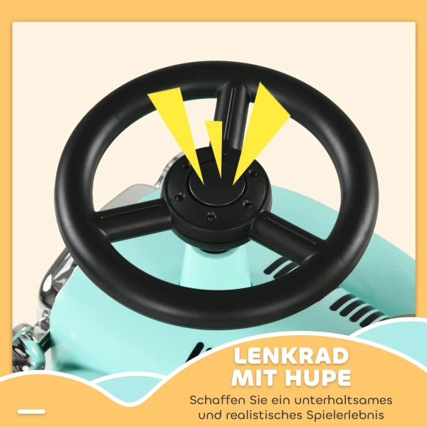 Aiyaplay kinder rutschauto, kinderfahrzeug met opbergruimte, kinderauto, rutscherfahrzeug met kantelbeveiliging, rutscher voor 1 3 jaar kinderen, groen, 58 x 27 x 35 cm 6